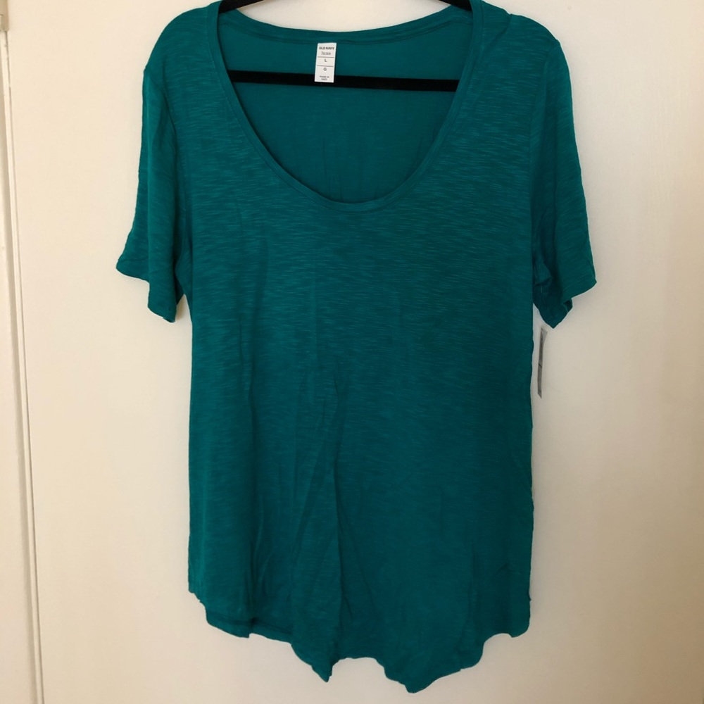 Teal luxe tee from Old Navy